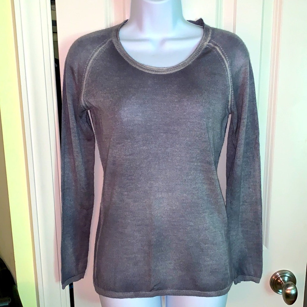 Avant Toi Cashmere & Silk Sweater in Gray